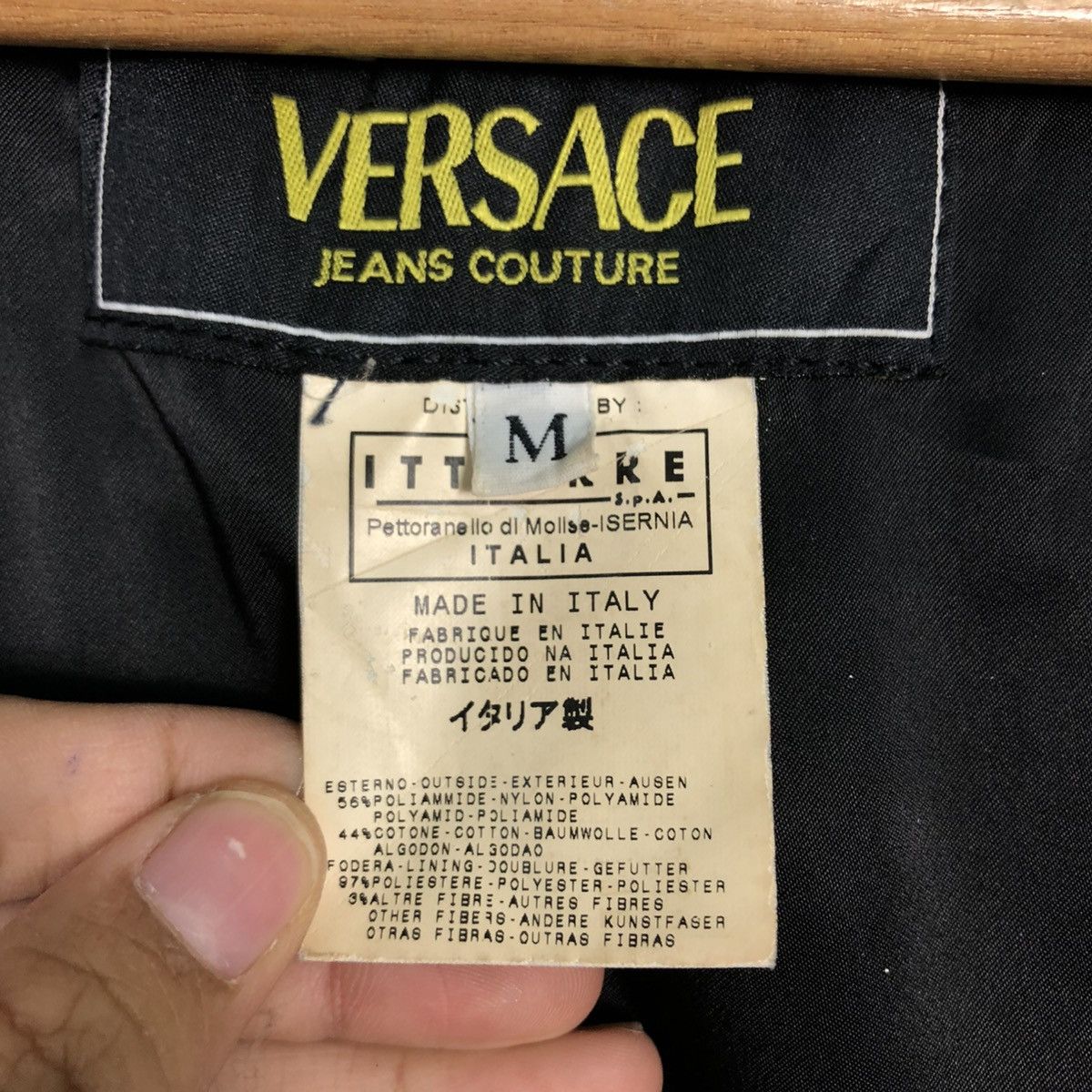 Versace Jeans Couture 🔥RICH BLACK CROPPED BIKER JACKET BONDAGE DESIGN VERSACE Size US M / EU 48-50 / 2 - 21 Thumbnail