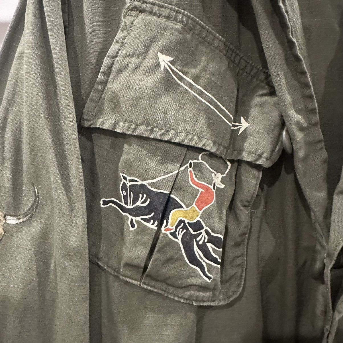 Vintage WIJITR X ORIGINAL 60s US MILITARY JUNGLE JACKET Size US M / EU 48-50 / 2 - 3 Thumbnail