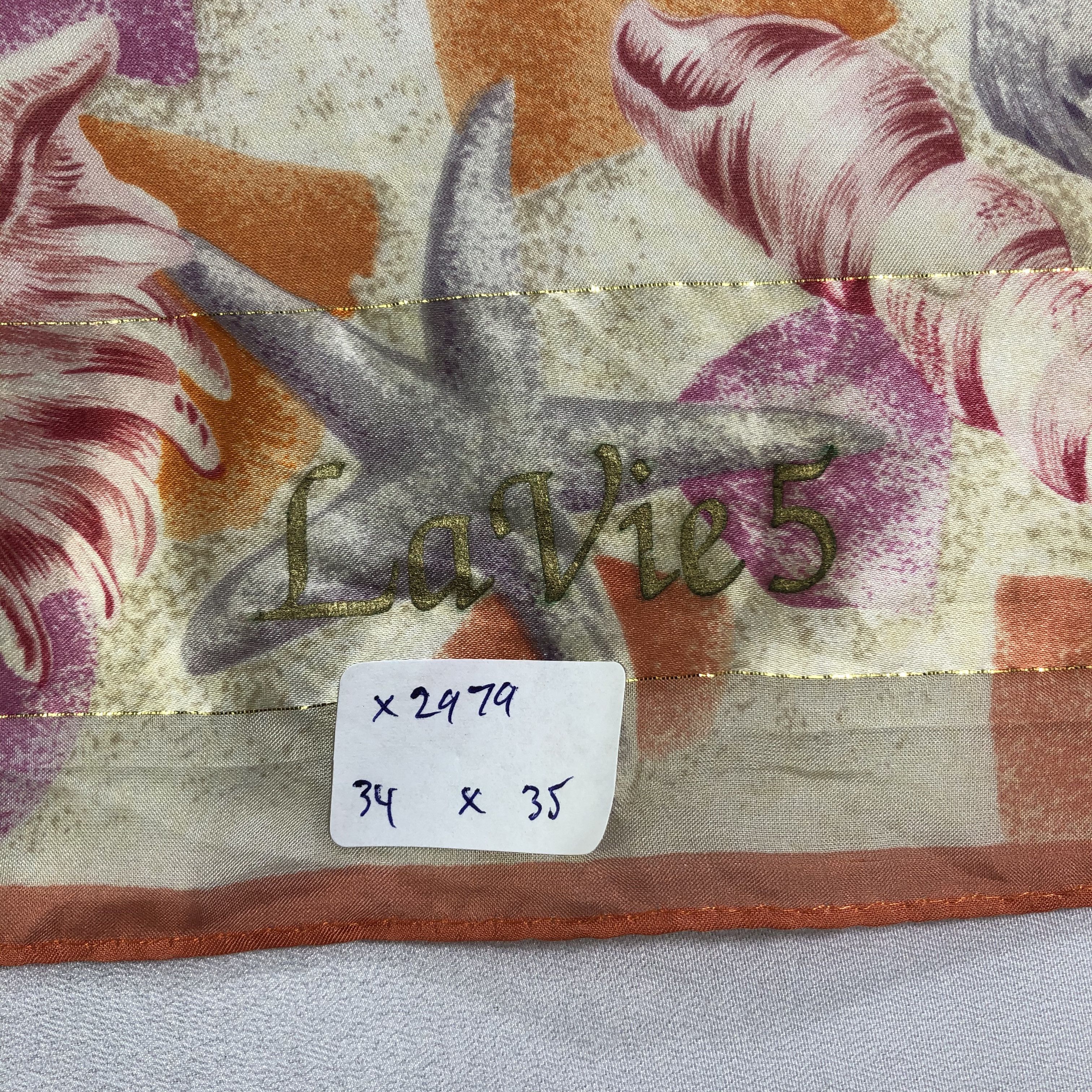 Vintage Vintage Silk Scarf Size ONE SIZE - 7 Thumbnail
