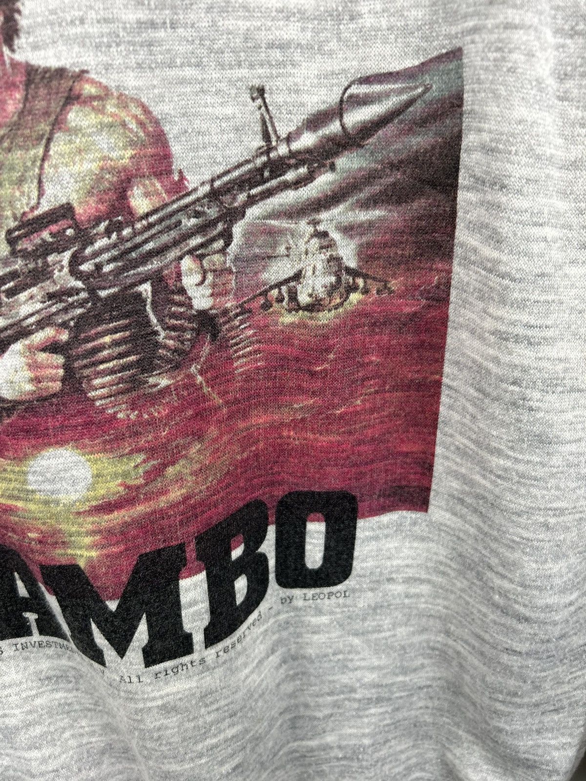 Vintage Vintage 80s Movie Stallone Rambo 1985 Film Sweatshirt Size US L / EU 52-54 / 3 - 12 Thumbnail