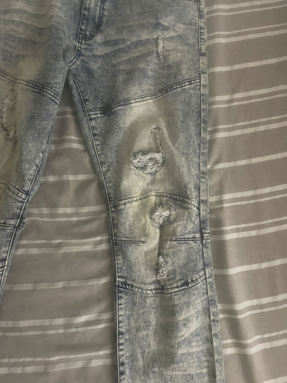 Reason Skinny Jeans Denim Ripped Size US 36 / EU 52 - 6 Thumbnail
