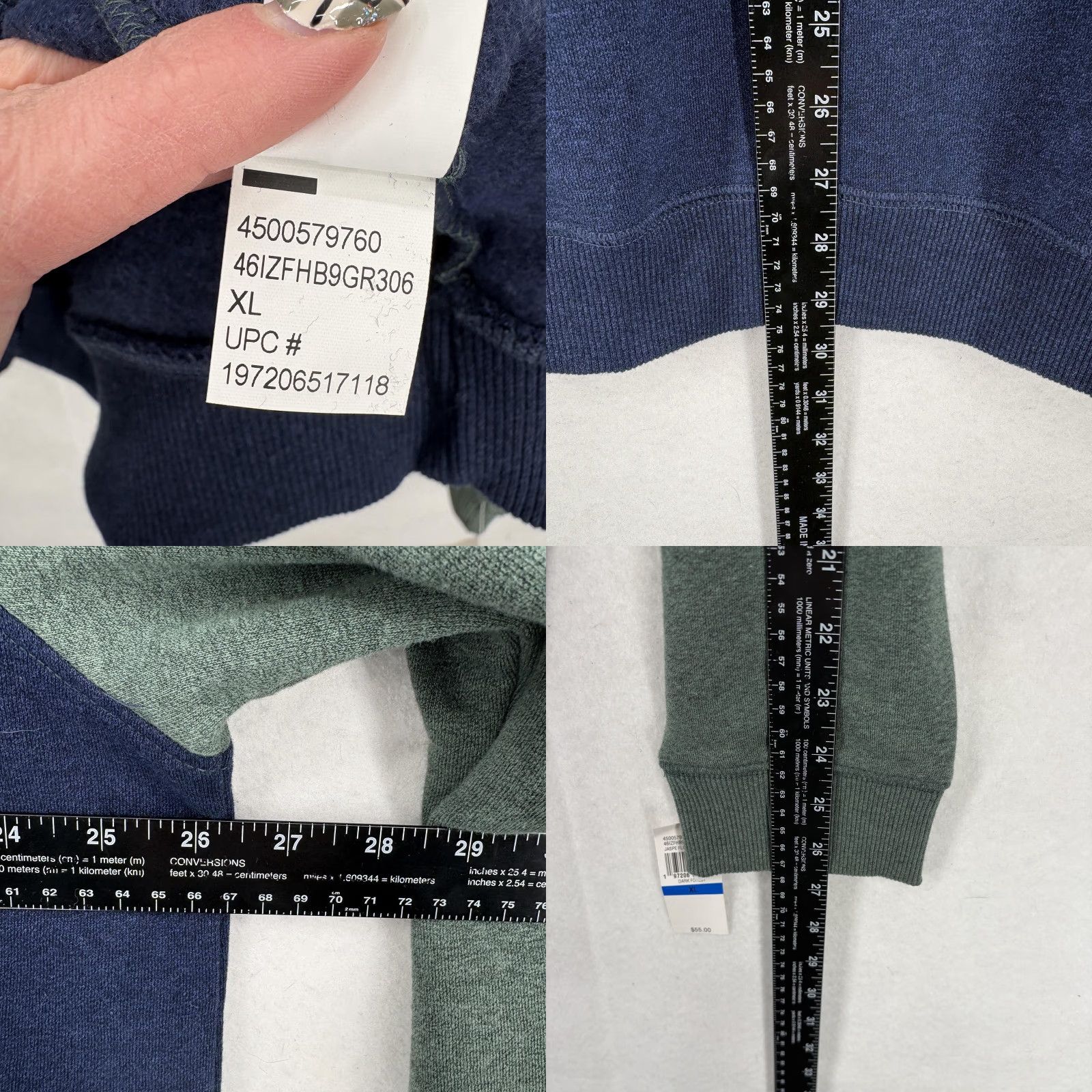 Izod VINTAGE? No, it's not vintage. IZOD Sweatshirt Mens XL Pullover Green Advantage Performance 1/4 Zip Fleece Logo Size US XL / EU 56 / 4 - 8 Thumbnail