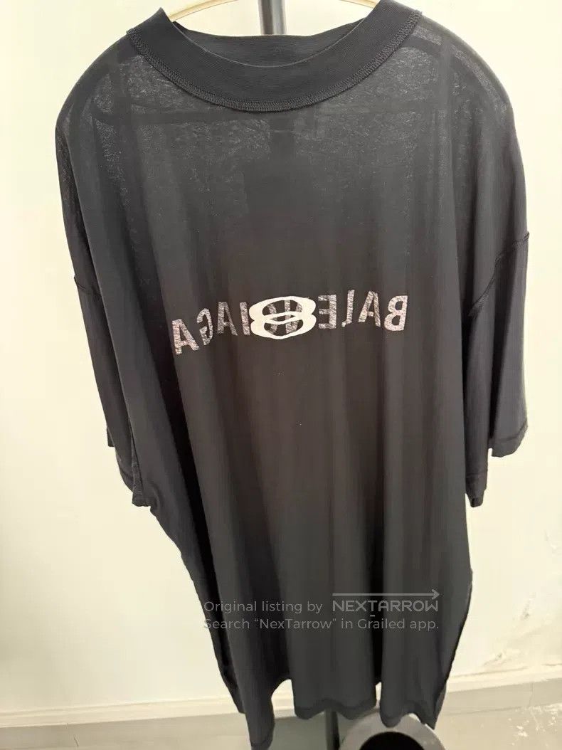 Balenciaga Balenciaga Double Ring Shadow Logo Short Sleeve Size US L / EU 52-54 / 3 - 1 Thumbnail