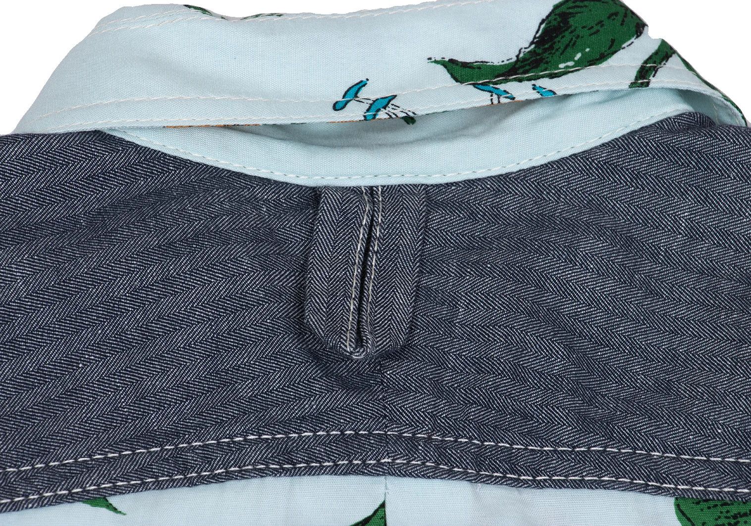 Junya Watanabe Floral Print Rayon Short Sleeve Shirt in Light Blue Size US XS / EU 42 / 0 - 14 Thumbnail