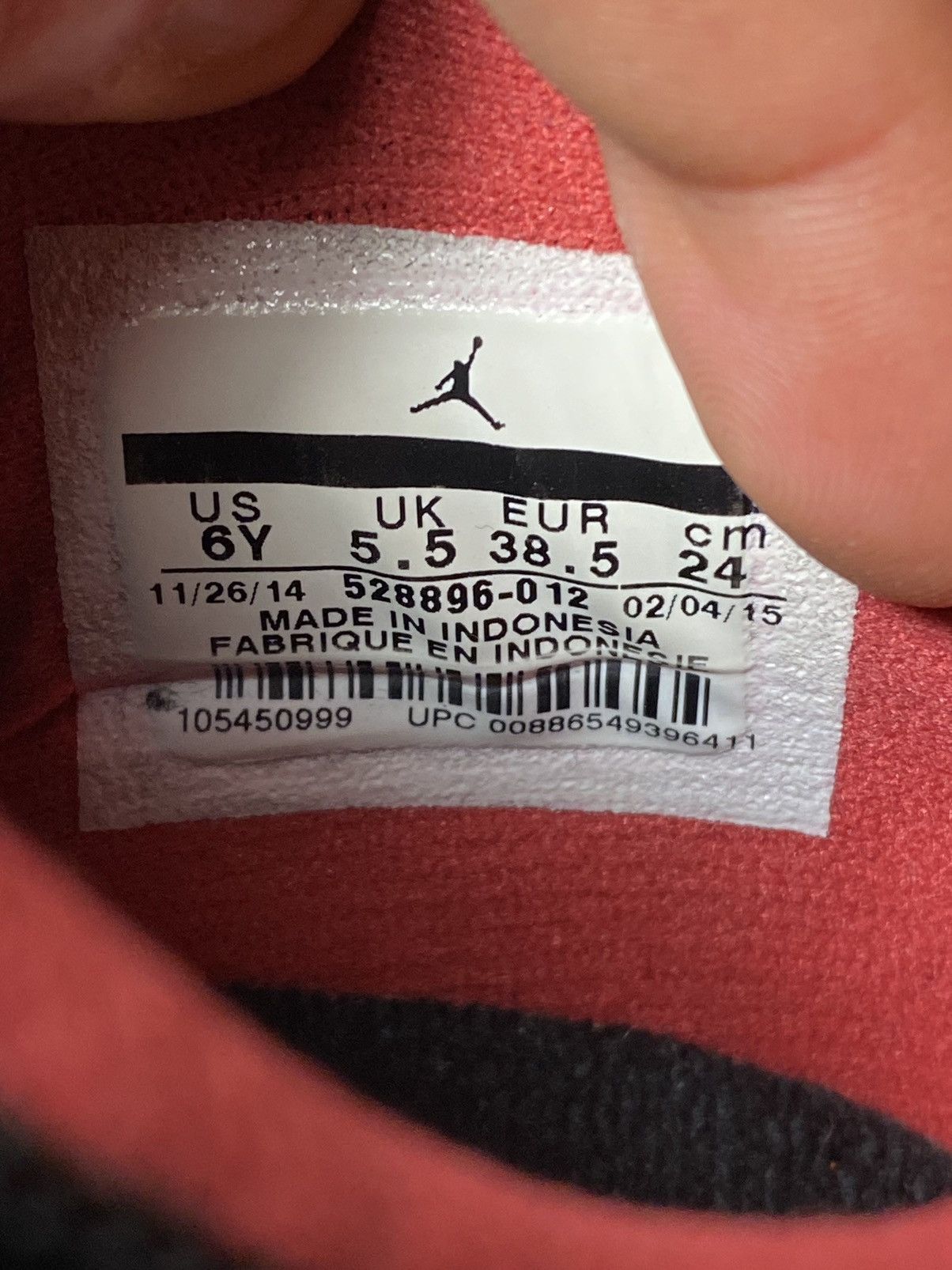 Jordan Brand × Nike Nike Air Jordan 11 Retro Low Bred (GS) 2015 sneakers Size US 7.5 / IT 37.5 - 22 Thumbnail