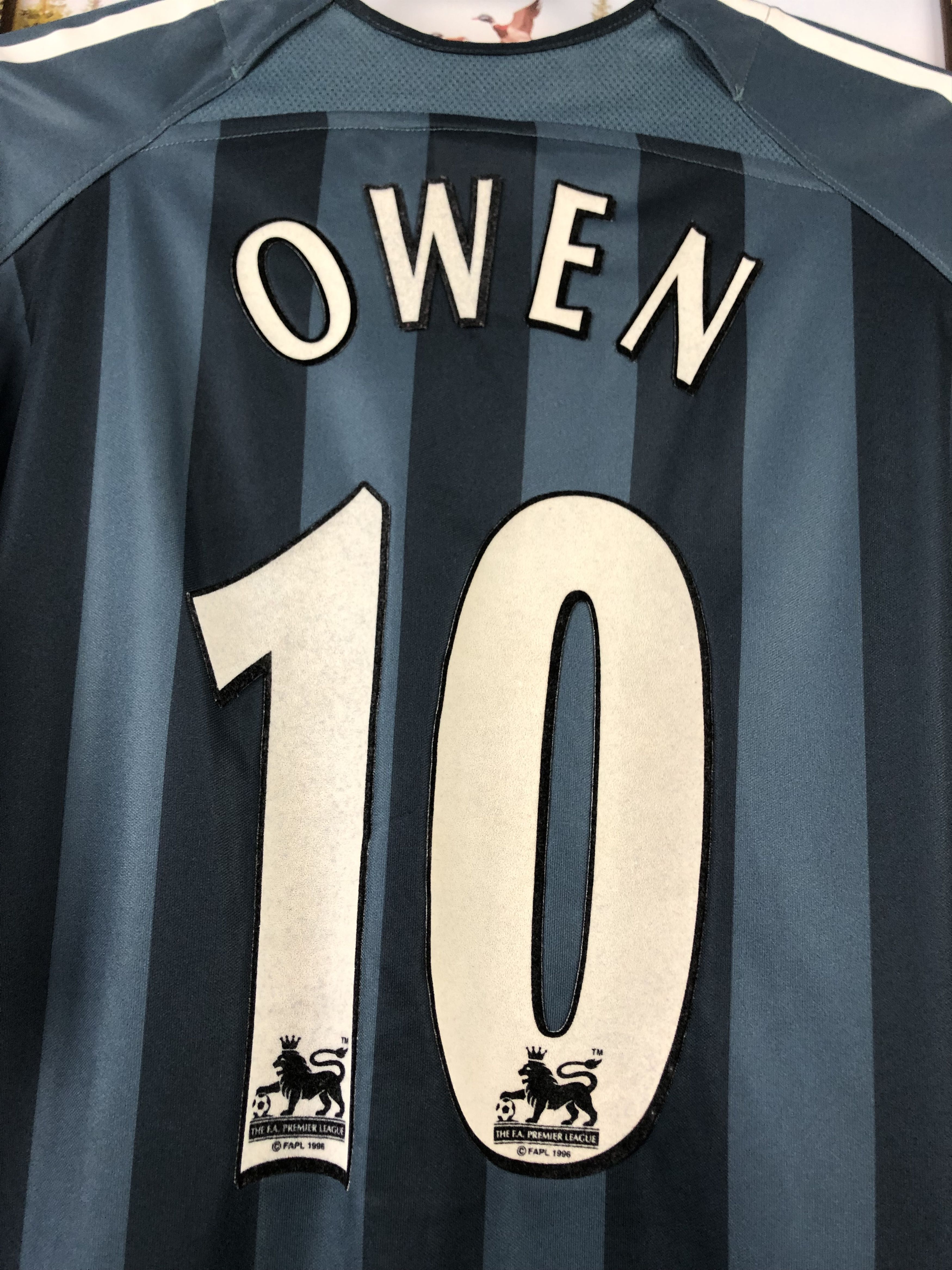 Adidas Newcastle football shirt 2005 Soccer #10 Owen Adidas Jersey Size US L / EU 52-54 / 3 - 17 Thumbnail