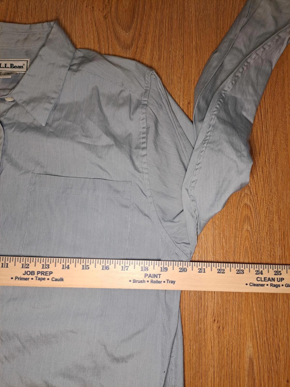 L.L. Bean LL Bean Dress Shirt Womens Medium Green Cotton Blend Size M / US 6-8 / IT 42-44 - 6 Thumbnail