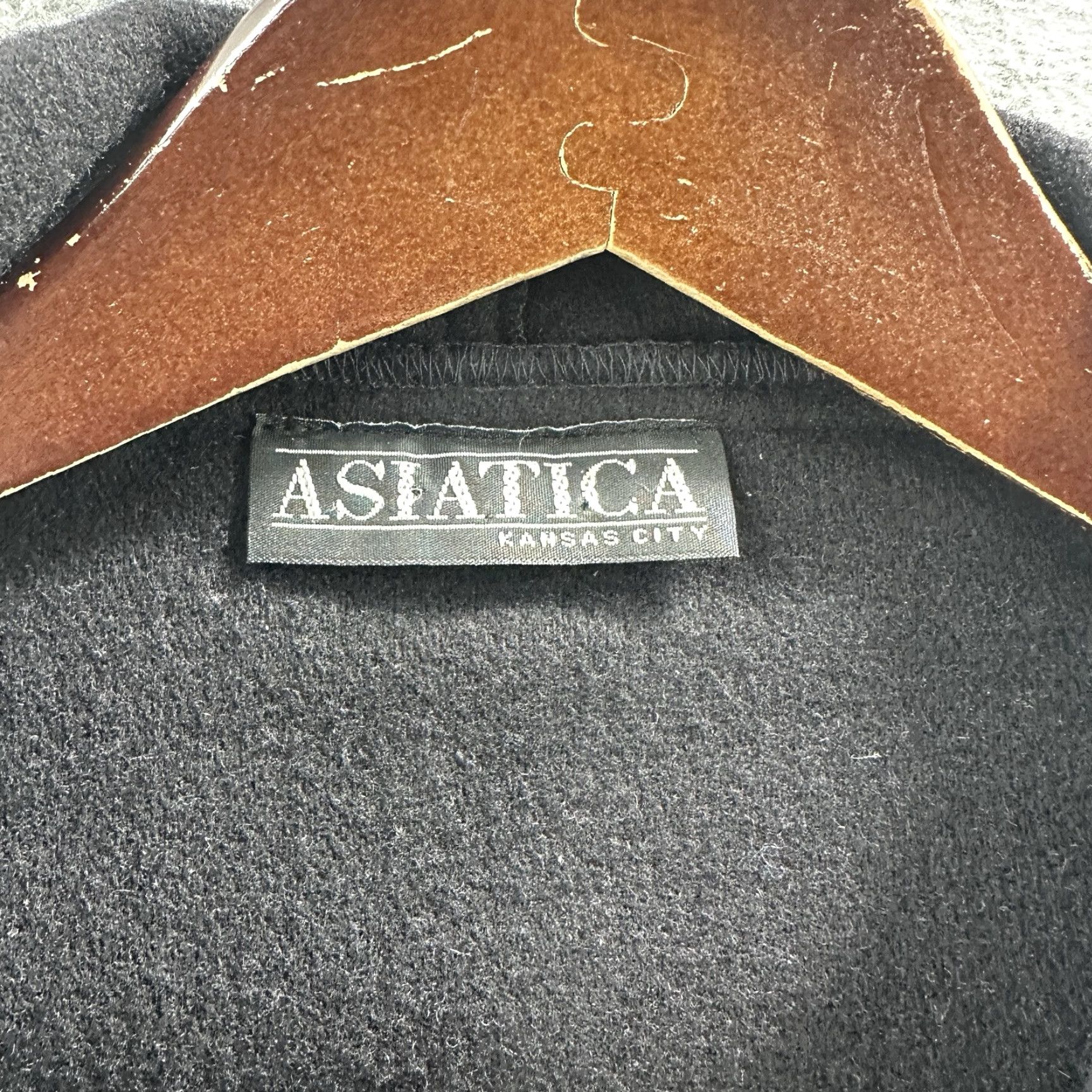 Vintage Asiatica Kansas City Jacket Women M Black Bohemian City Kimono Lightweight Lined Pockets Fall Spring Summer Winter Open Size M / US 6-8 / IT 42-44 - 5 Thumbnail