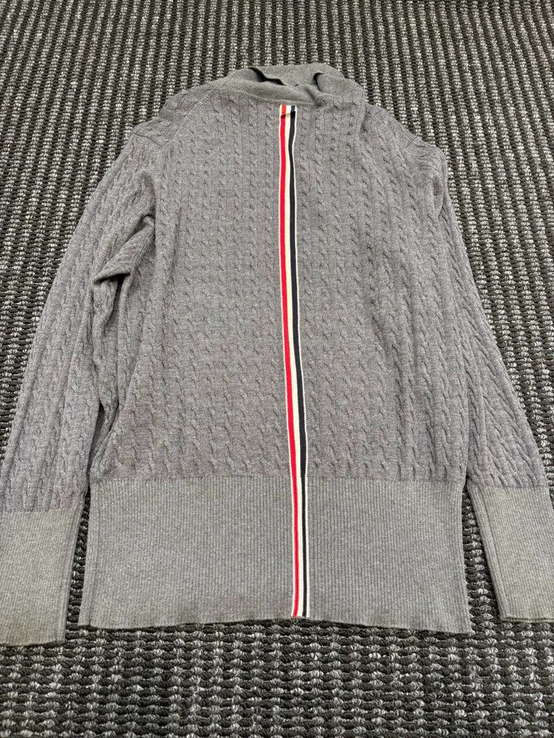 Thom Browne Thom Browne Dark grey wool sweater Size US XXL / EU 58 / 5 - 2 Thumbnail