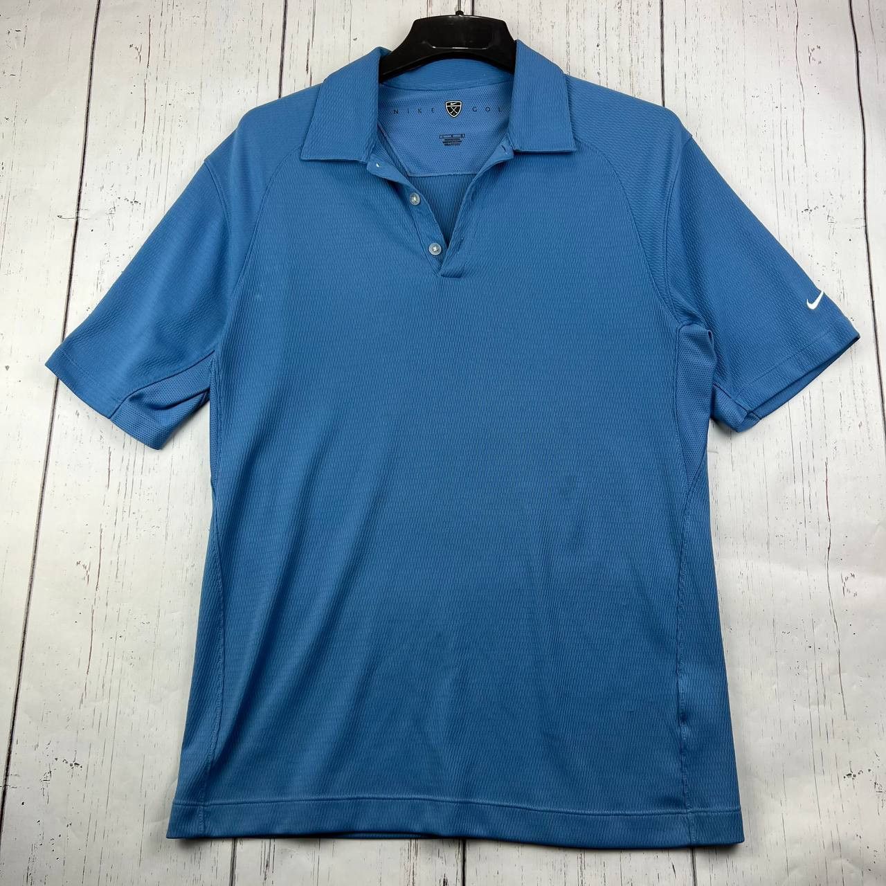 Nike Nike Golf Blank Blue Large Polo Shirt Men Size US L / EU 52-54 / 3 - 1 Thumbnail