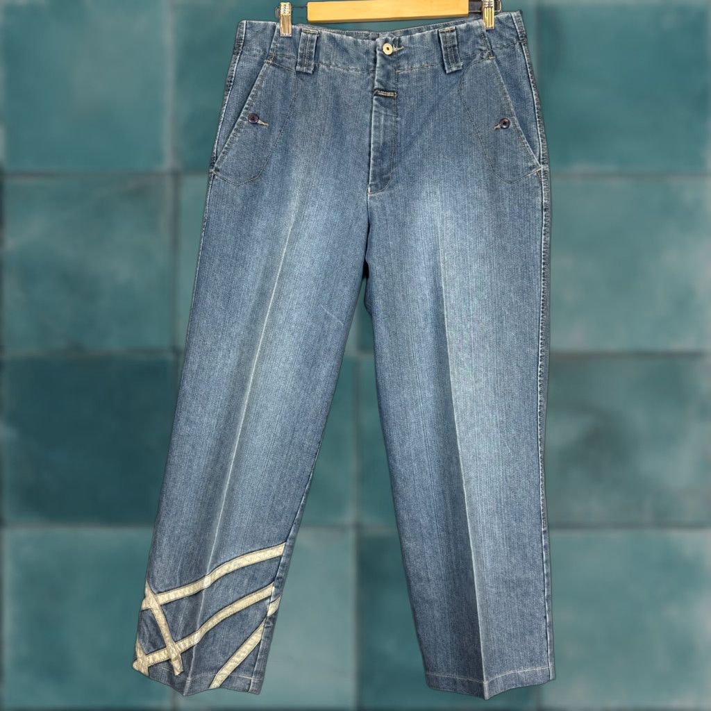 VINTAGE Le Jean De Marithe Francois Girbaud Blue Denim Jeans Baggy