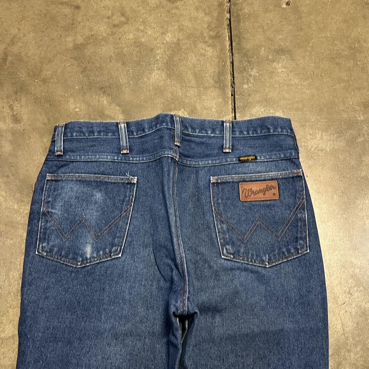 Vintage × Wrangler Vintage 80s Wrangler Boot Cut Denim Jeans 945DEN Cowboy USA Size US 33 - 5 Thumbnail