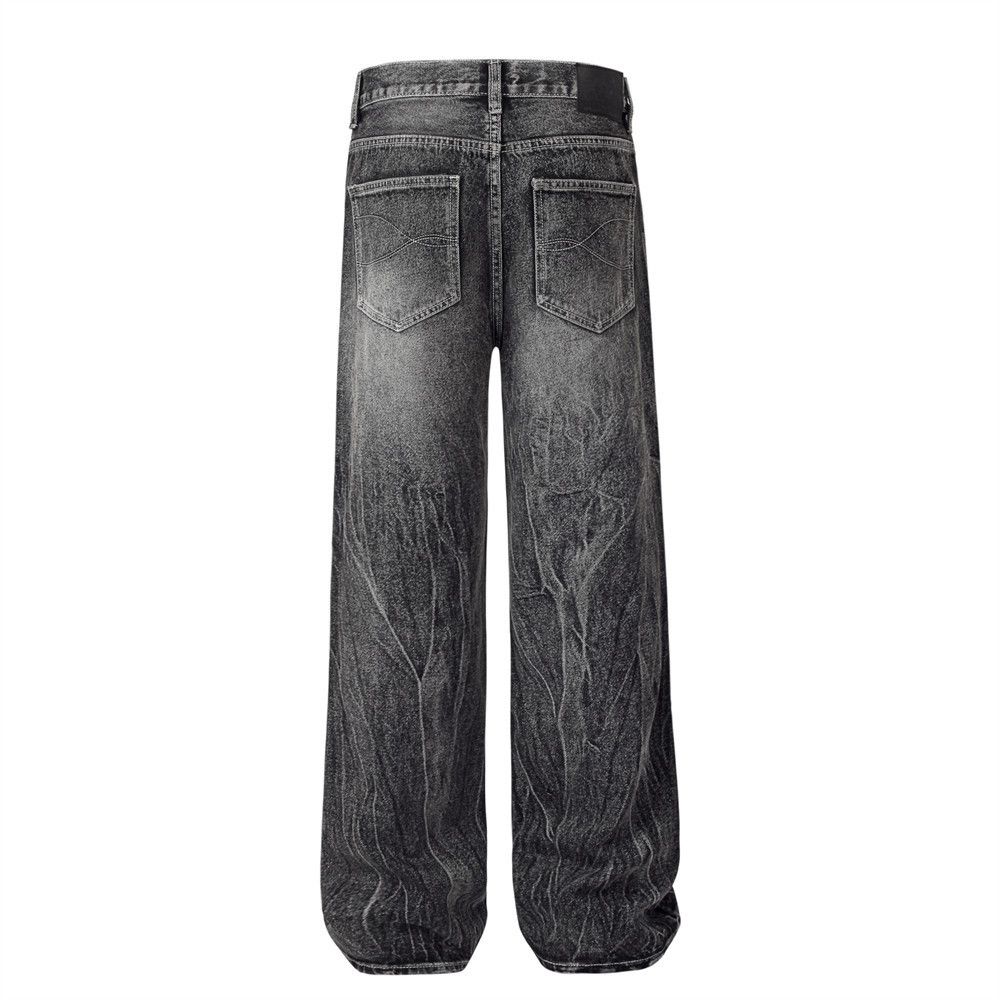 Japanese Brand American high street trend washed distressed straight jeans Size US 32 / EU 48 - 3 Thumbnail