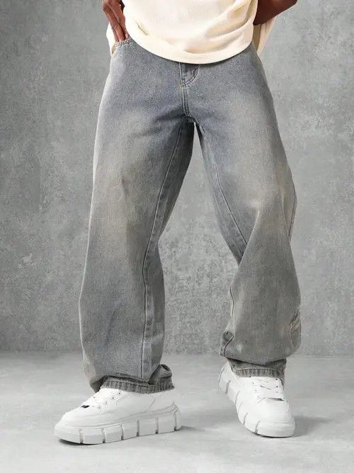 Japanese Brand × Vintage Skater Baggy Side Snap 90s Jeans Denim Size US 30 / EU 46 - 3 Thumbnail