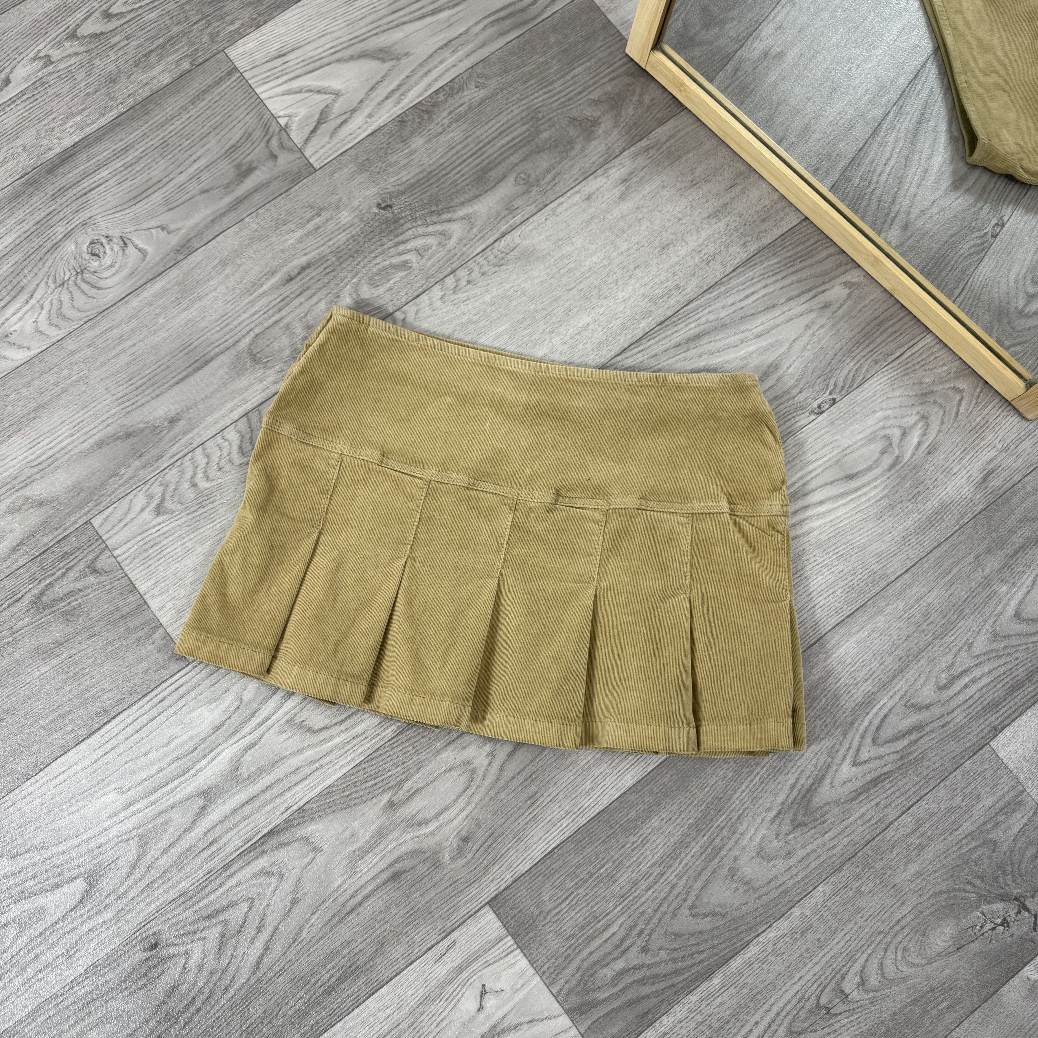 Superdry Superdry Beige NEW Tennis Mini Skirt XS Size 27" / US 4 / IT 40 - 6 Thumbnail