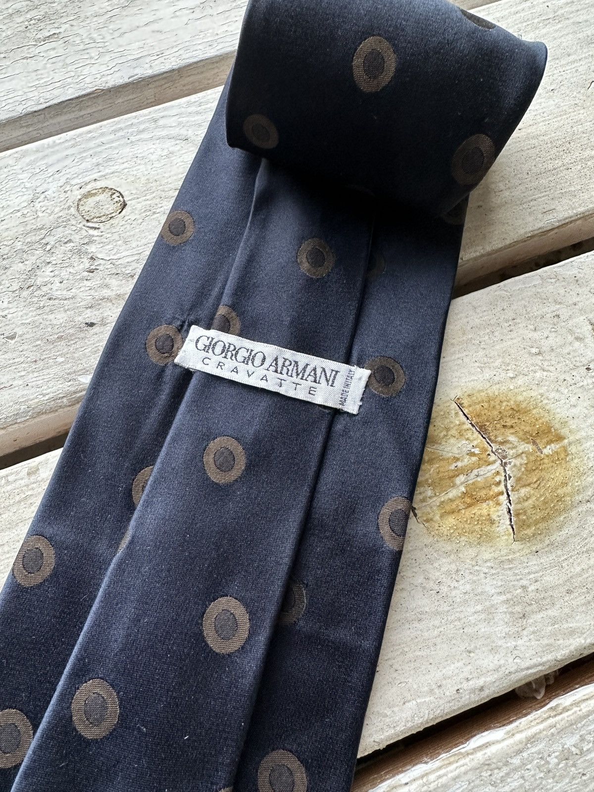 Giorgio Armani 🚨Vintage Georgio Armani Men's Tie Cravatte 100% Silk Size ONE SIZE - 3 Thumbnail