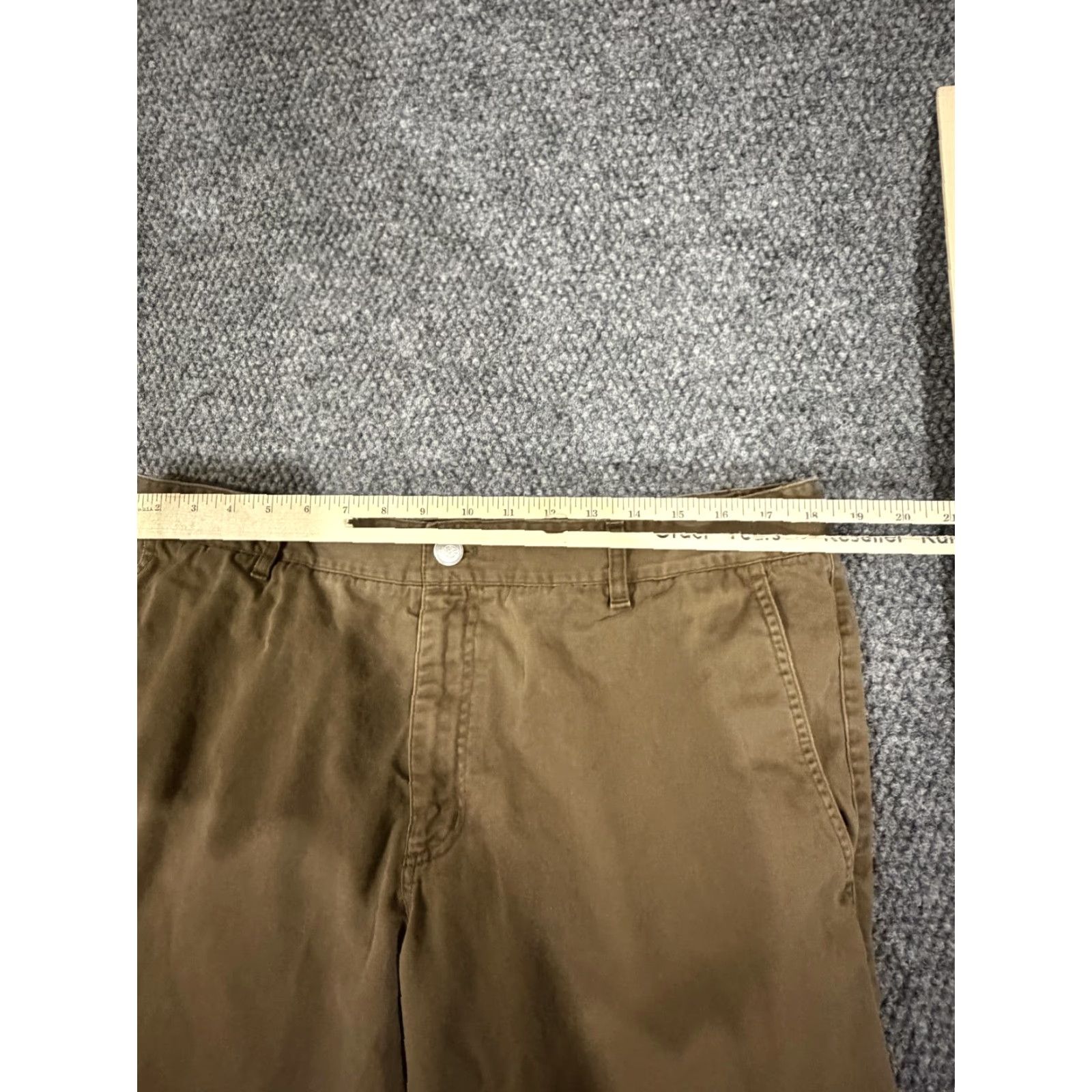Bonobos Bonobos Pants Mens 36x30 Brown Canvas Chino Cuffed Straight Leg Cotton Casual Business Size US 36 / EU 52 - 5 Thumbnail
