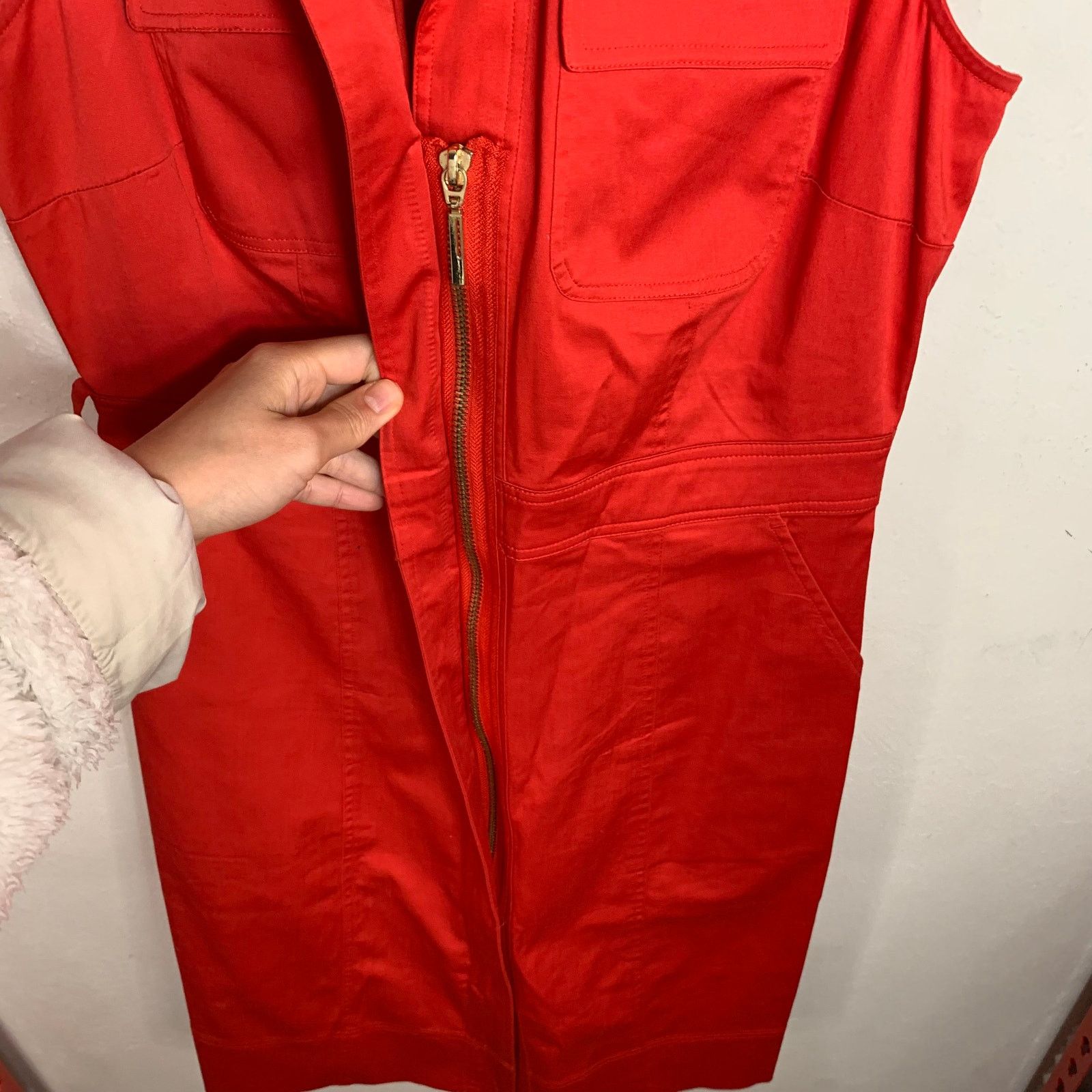 Other New York & Company Orange Sleeveless Zip Up Dress Size 2 Size XS / US 0-2 / IT 36-38 - 7 Thumbnail
