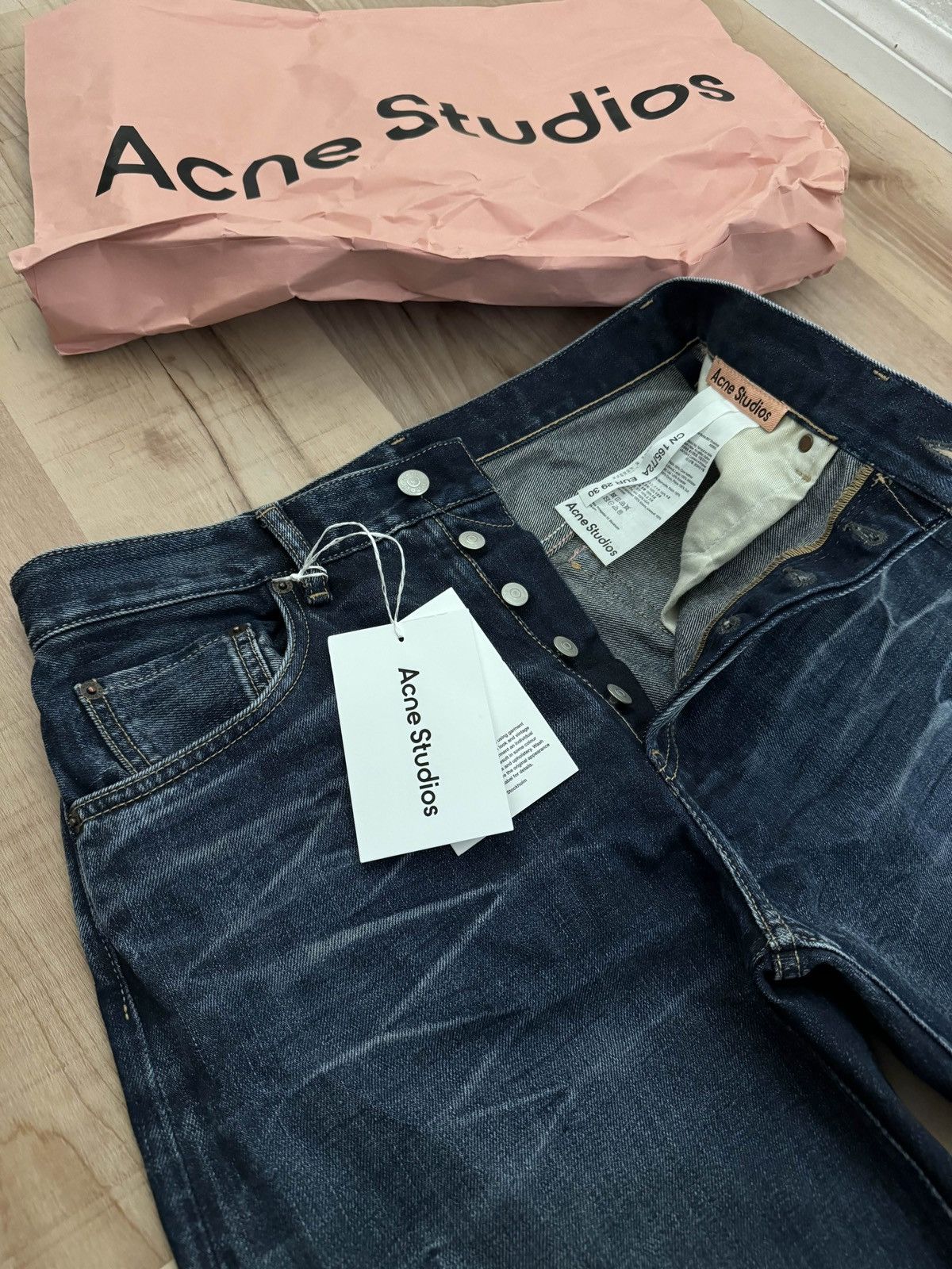 Acne Studios 2021f Broadway loose fit jeans | Grailed