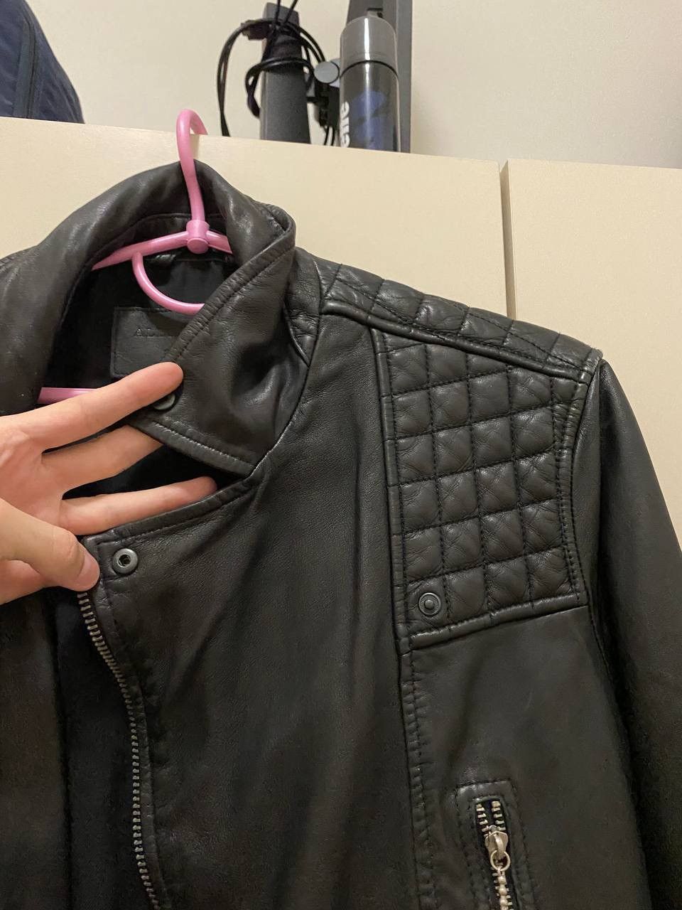 Allsaints Allsaints leather jacket overshirt streetwear hype Size US S / EU 44-46 / 1 - 18 Thumbnail