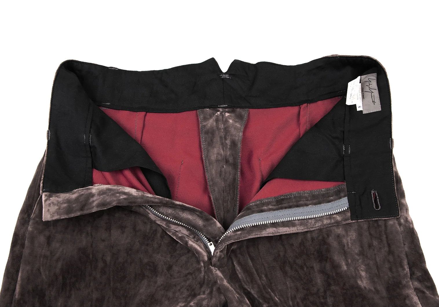 Yohji Yamamoto Yohji Yamamoto Crush Velvet Tapered Pants Size US 30 / EU 46 - 8 Thumbnail