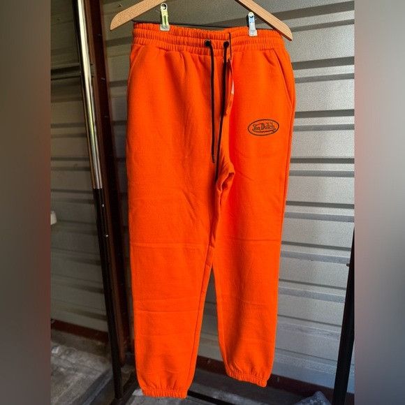 Designer × Von Dutch NWT VON DUTCH ORANGE SWEATPANTS SZ MEDIUM M Size US 30 / EU 46 - 1 Thumbnail