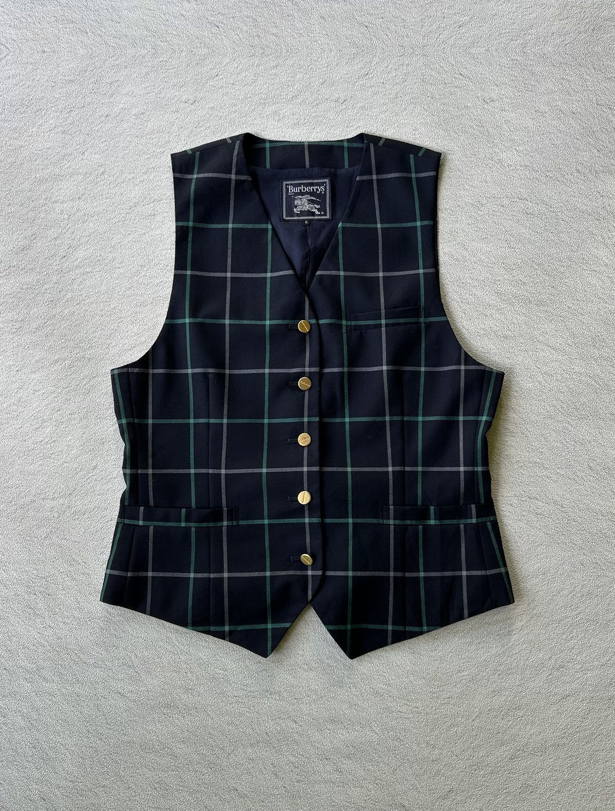 Burberry Vintage Burberrys waistcoat nova check Size M / US 6-8 / IT 42-44 - 1 Thumbnail