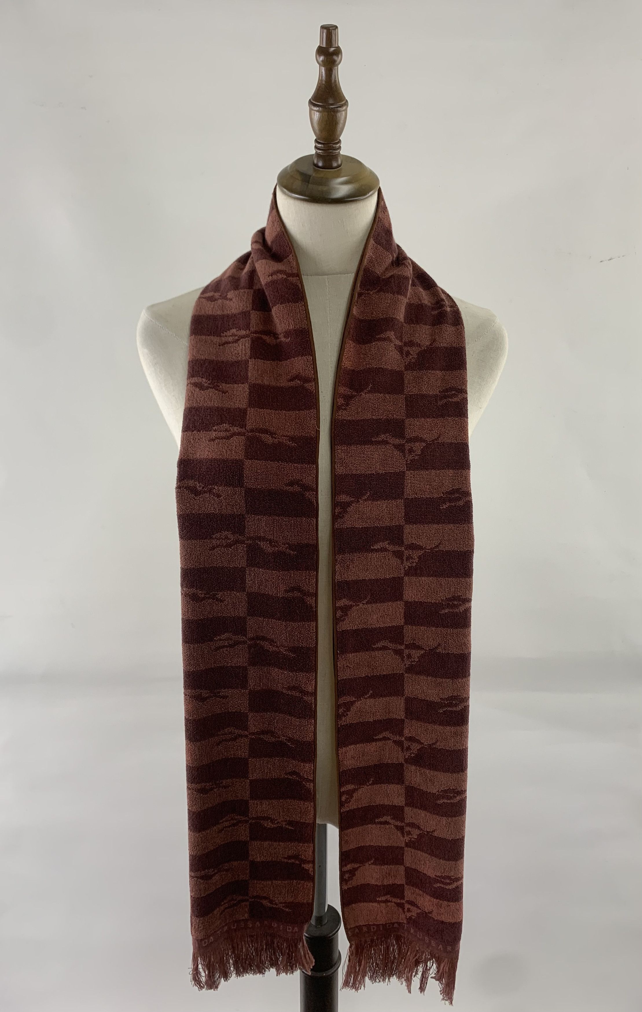Trussardi Trussardi Scarf Wool Muffler Neck Wrap BL9302 Size ONE SIZE - 1 Thumbnail