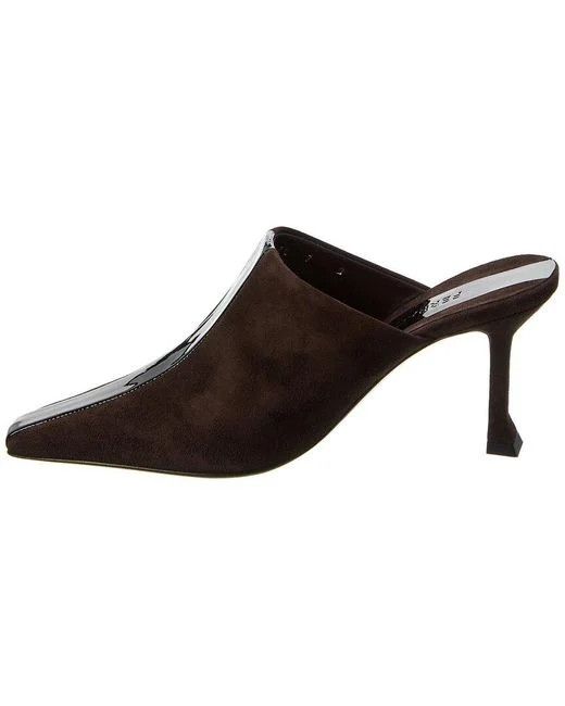 Salvatore Ferragamo o1s1rm0724 Sophye Leather Mules in Chocolate Brown Size US 8.5 / IT 38.5 - 2 Thumbnail