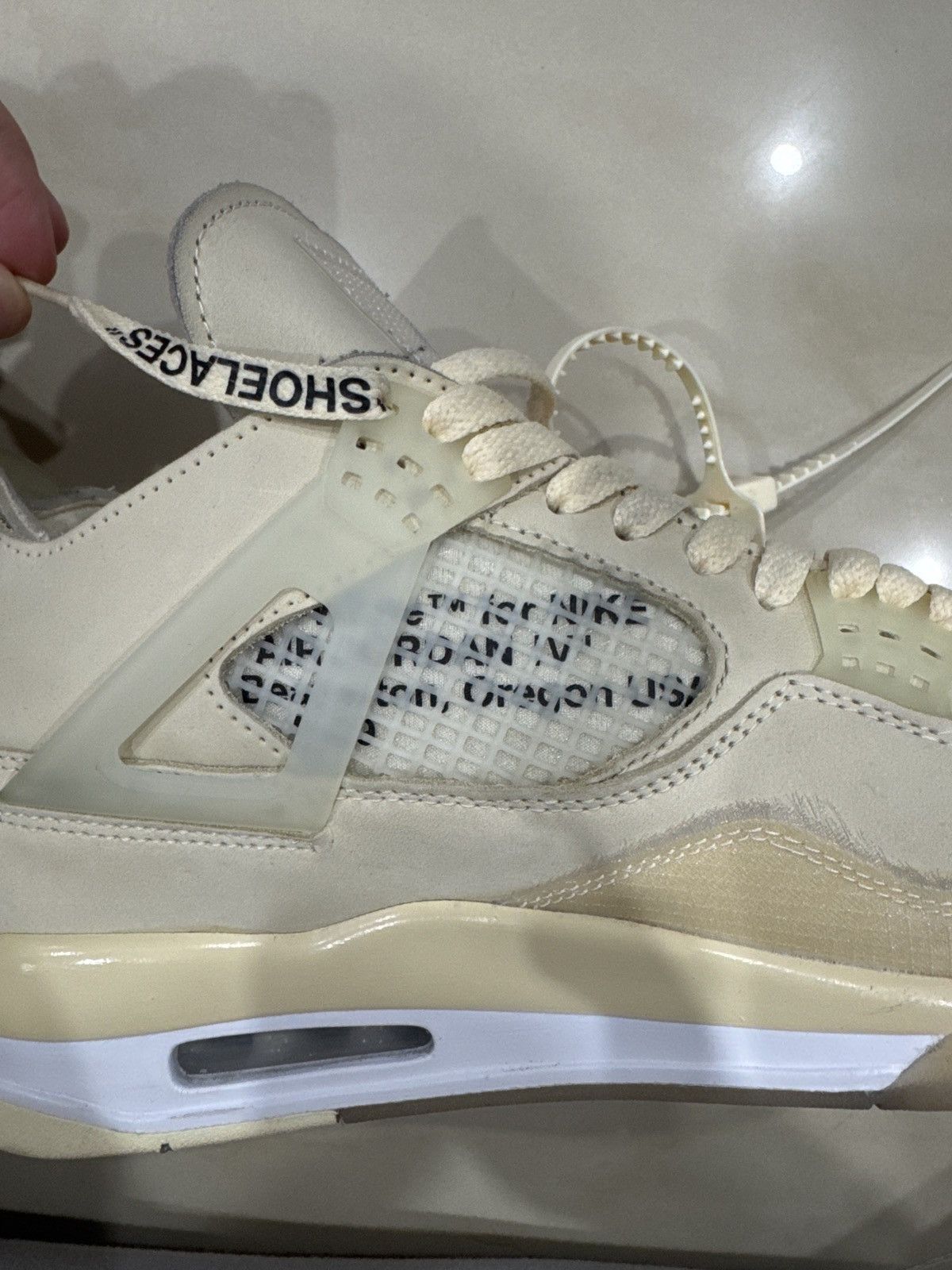 Jordan Brand × Off-White Off White x Jordan 4s Size US 12 / IT 42 - 10 Thumbnail