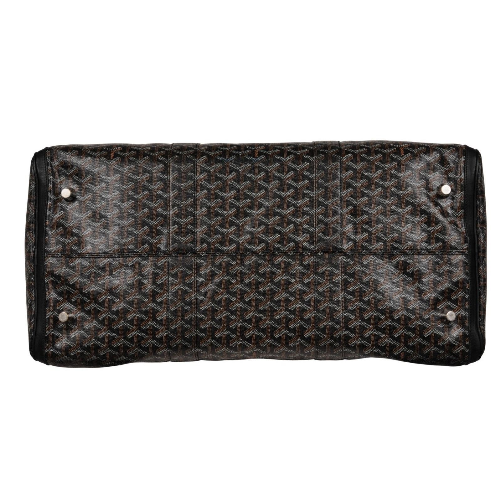 Goyard Croisiere 50 Black Leather Duffle Travel Carry On - 02656 Size ONE SIZE - 9 Thumbnail