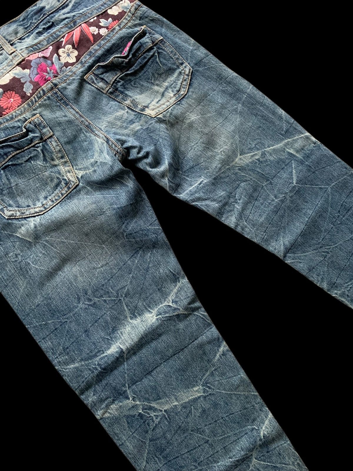 Japanese Brand × Kapital Vintage Denim Floral Japanese Style Distressed Jeans Size 32" / US 10 / IT 46 - 16 Thumbnail