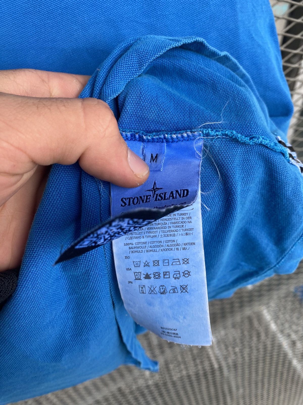 Stone Island Stone Island Garment Dyed Patch Polo T-Shirt Size US M / EU 48-50 / 2 - 6 Thumbnail