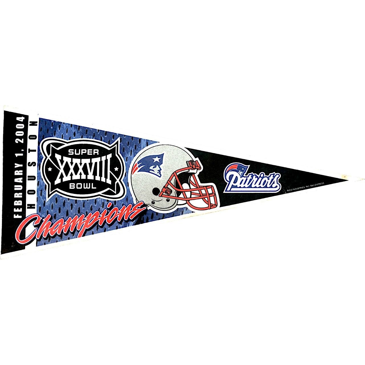 NFL New England Patriots 2004 Super Bowl XXXVIII Pennant Size ONE SIZE - 1 Thumbnail