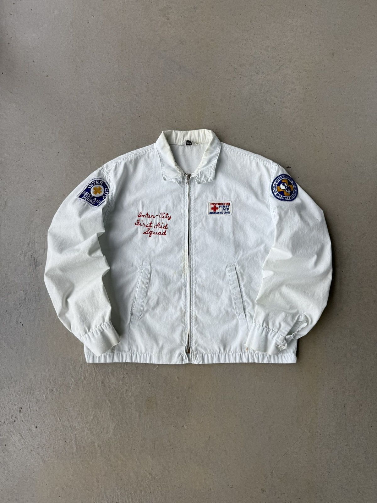 Vintage Vintage 70’s Inter City First Aid Chain Stitched Work Jacket Size US M / EU 48-50 / 2 - 1 Thumbnail