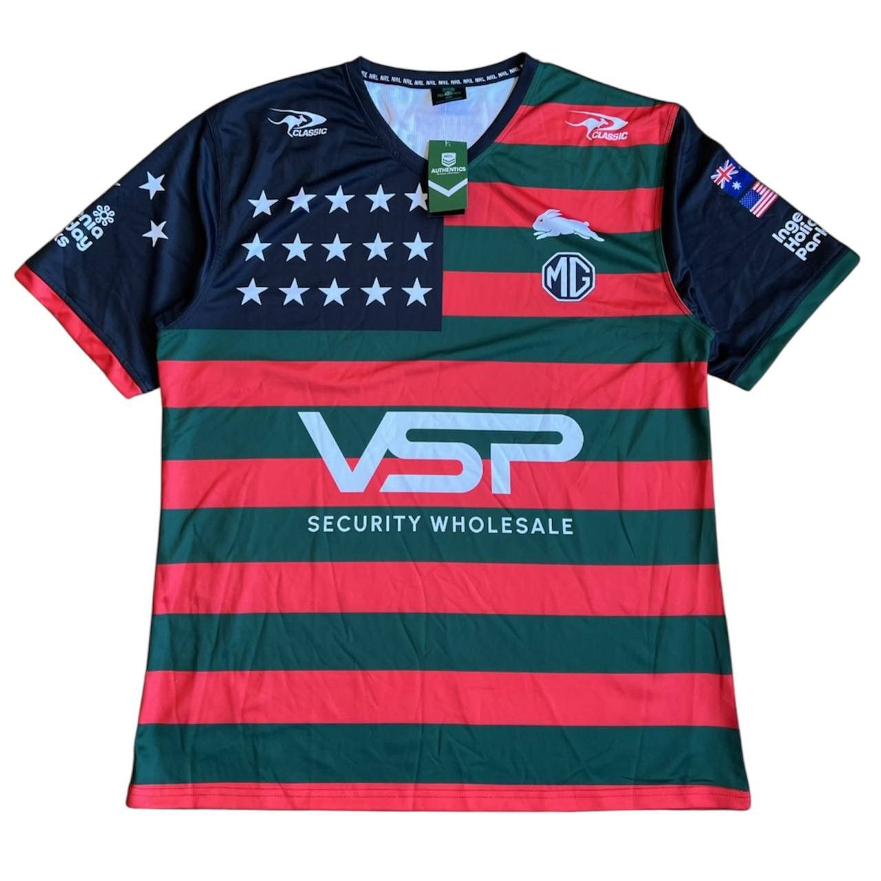 NEW! 2025 SOUTH SYDNEY RABBITOHS LAS VEGAS RUGBY JERSEY 4XL