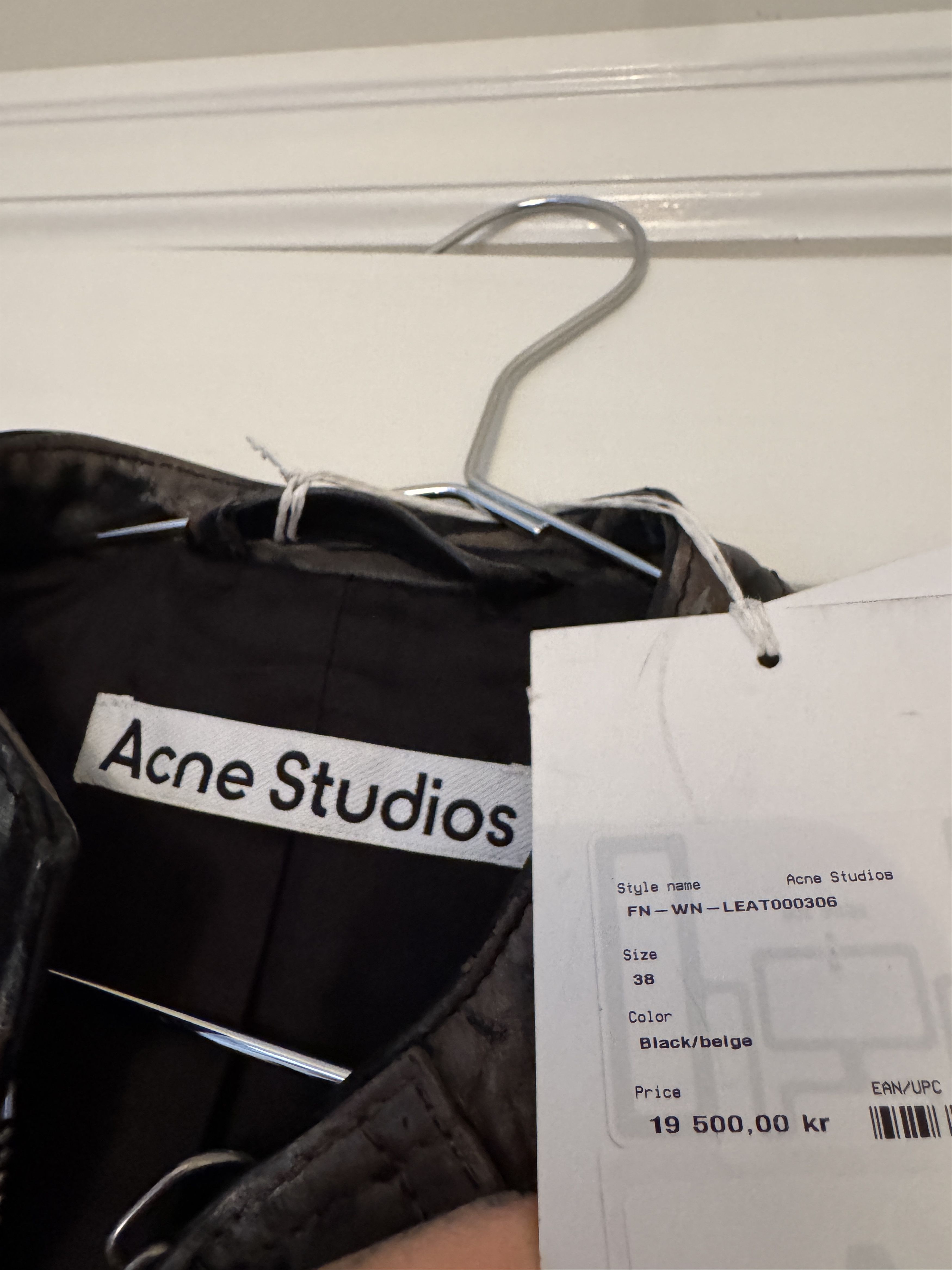 Acne Studios Creased Wrinkle Dye Lambskin Leather Cafe Jacket Size XS / US 0-2 / IT 36-38 - 9 Thumbnail