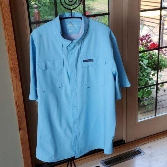 Cabelas Cabela's Guidewear Fishermen Vented Lt. Blue Casual Button D Size US XXL / EU 58 / 5 - 2 Thumbnail