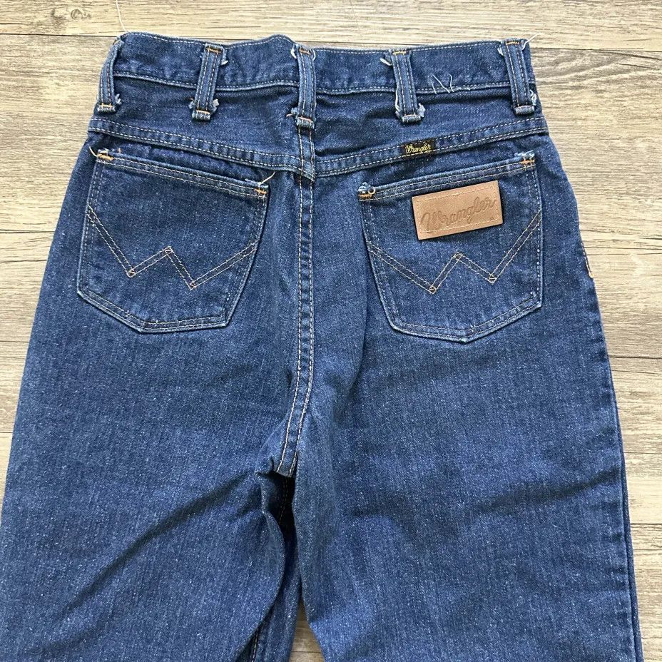 Wrangler Vintage 70s Wrangler Flared Bellbottom Denim Jeans Size US 26 / EU 42 - 2 Thumbnail