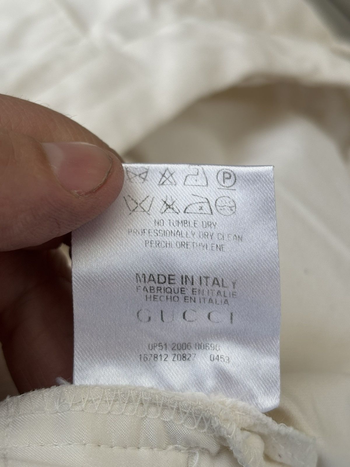 Gucci Vintage Gucci White Wide Leg Trousers Italy 44 Extra Long Size 30" / US 8 / IT 44 - 8 Thumbnail