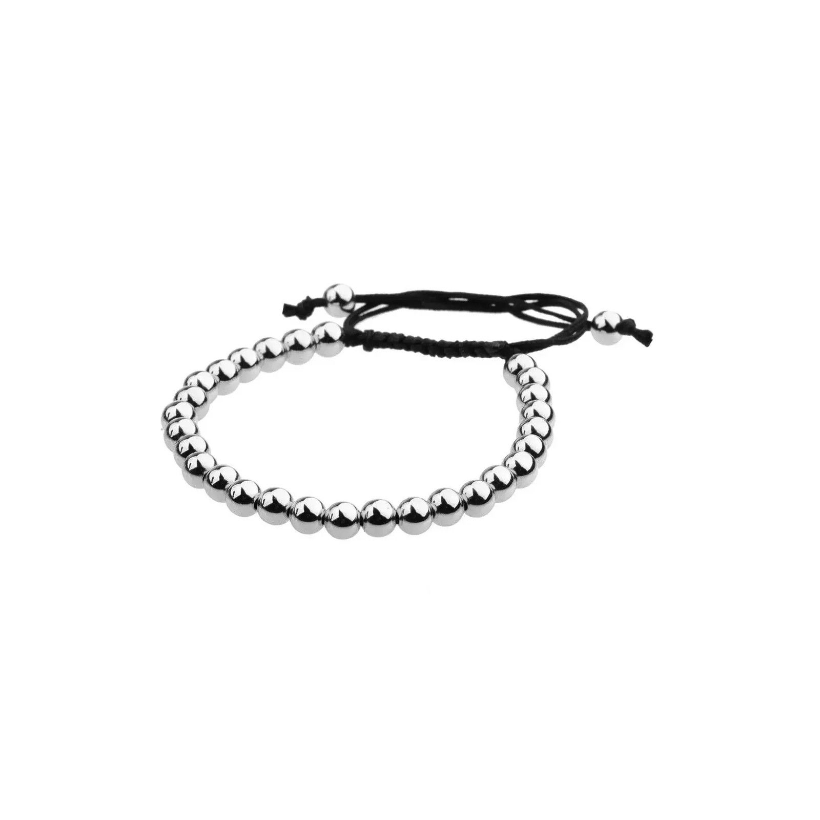 Jewelry 🔴 Bracelet - Platinum Bead 4MM. Size ONE SIZE - 1 Preview