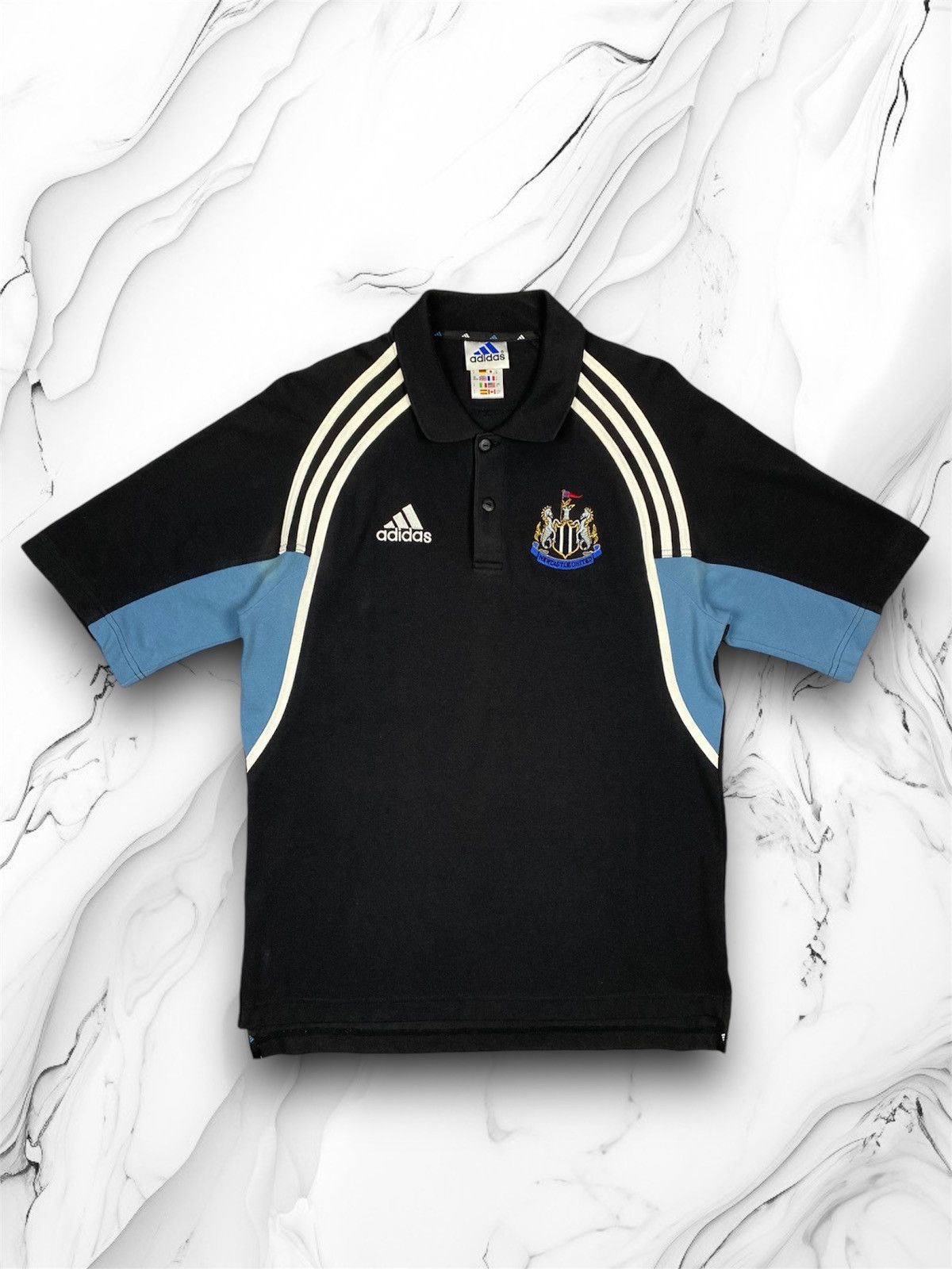Adidas Vintage Adidas New Castle United Polo Shirt Size US M / EU 48-50 / 2 - 1 Thumbnail