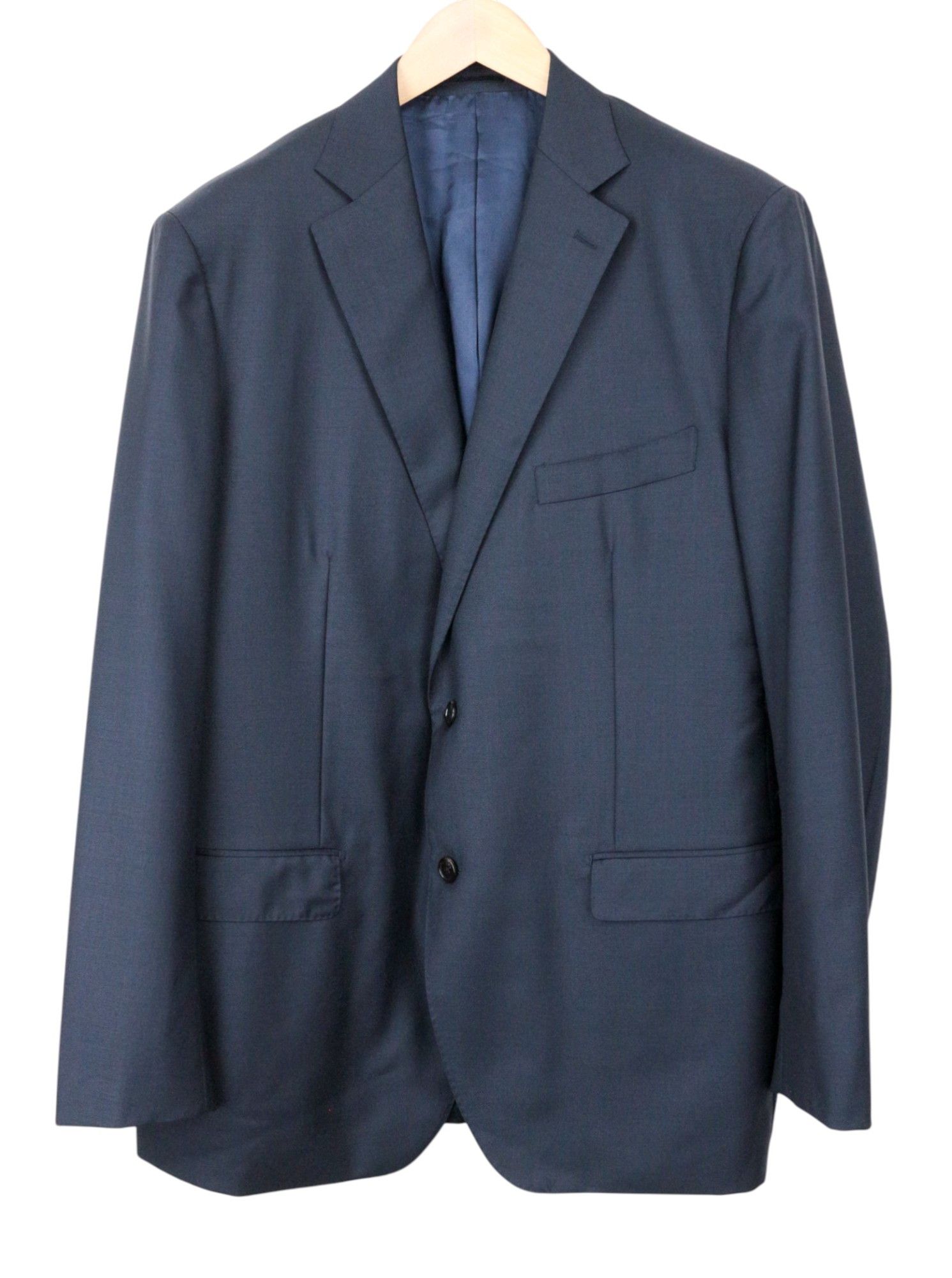 Suitsupply LAZIO UK52 Blue Wool 3 Piece Suit 67055 Size 52R - 2 Thumbnail