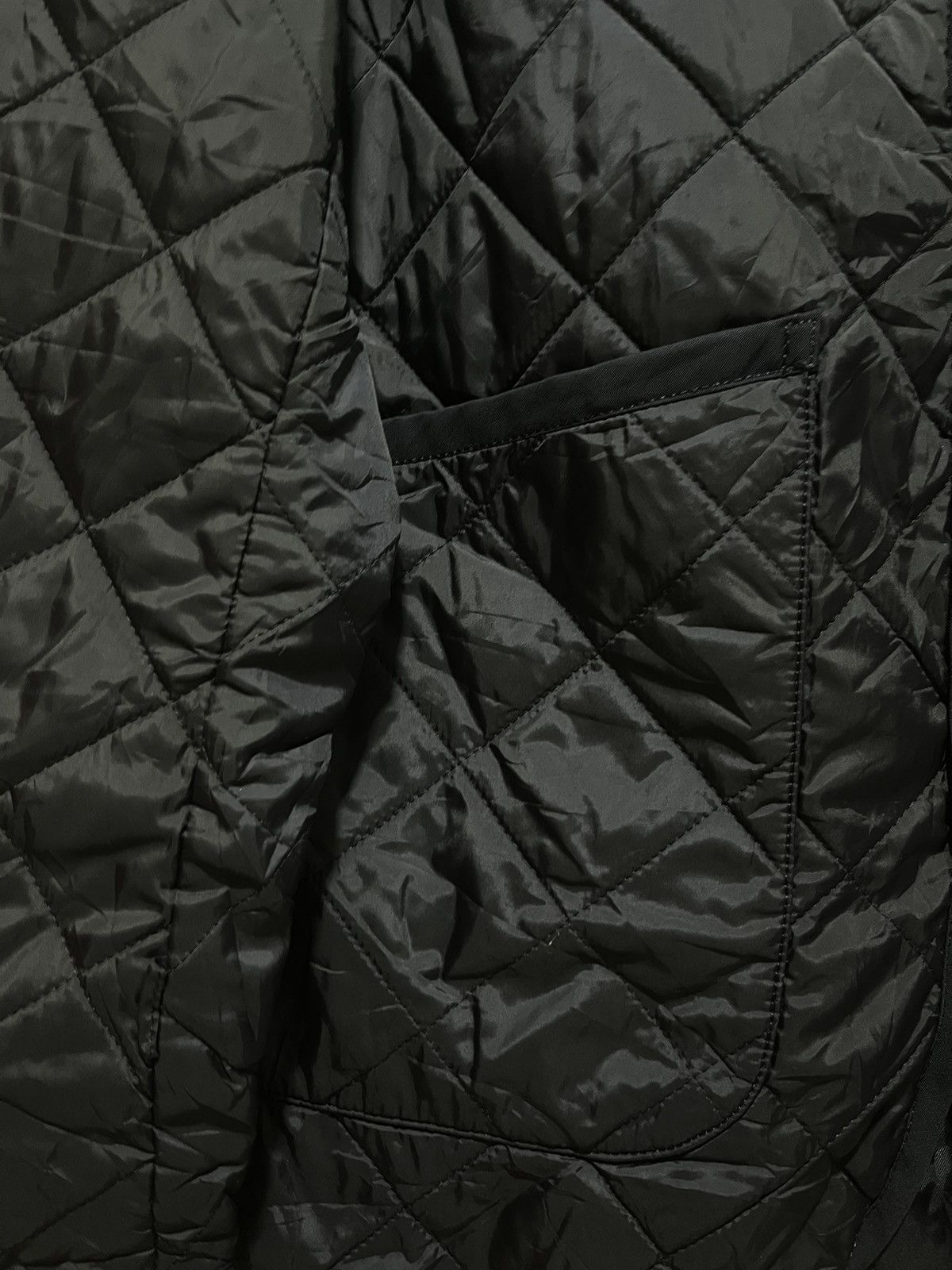 Black Label × Burberry × Japanese Brand Diamond quilted jacket Size L / US 10 / IT 46 - 3 Thumbnail