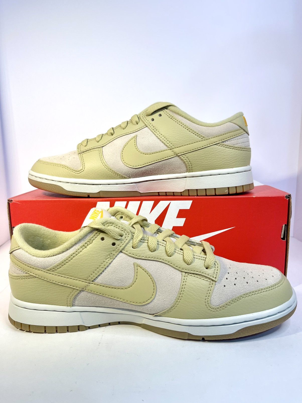 Nike Nike Dunk Low Khaki Suede Beige Gum DZ4513-200 Size 10 Mens Size US 10 / EU 43 - 2 Thumbnail