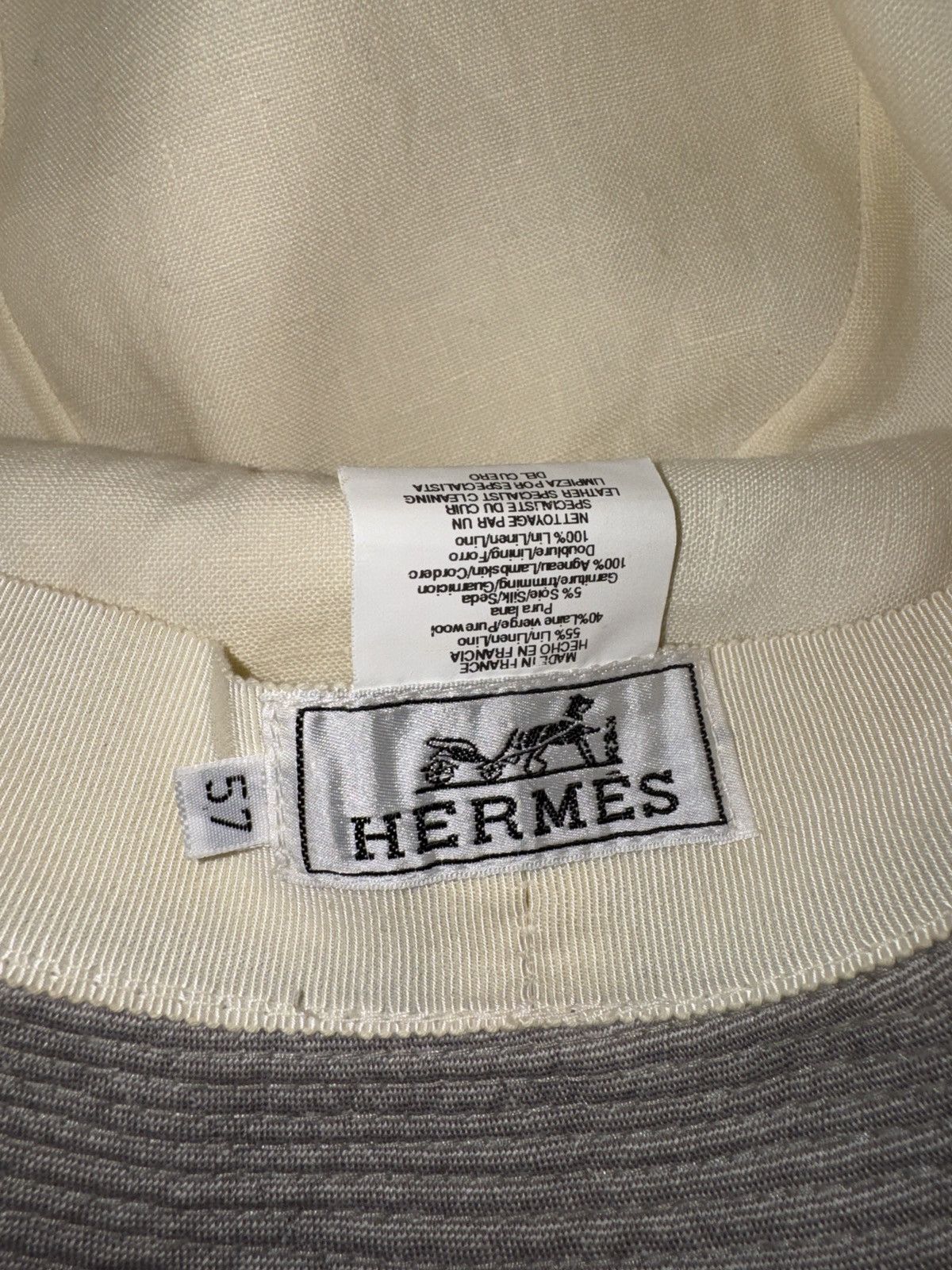 Hermes Grey HERMES Fedora Hat Size ONE SIZE - 7 Thumbnail