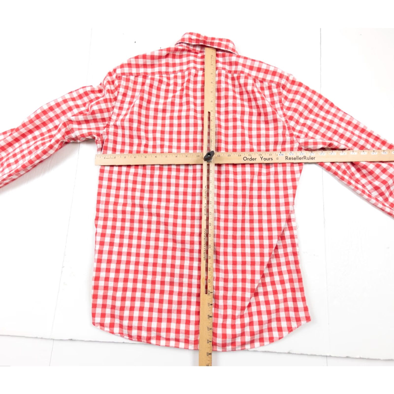 J.Crew J.CREW Shirt Mens Medium Red Button-Up Long Sleeve Flex Washed Plaid Slim Fit Adult Regular Size - Cotton Spandex Button-Down Casual Business Preppy Size US M / EU 48-50 / 2 - 7 Thumbnail