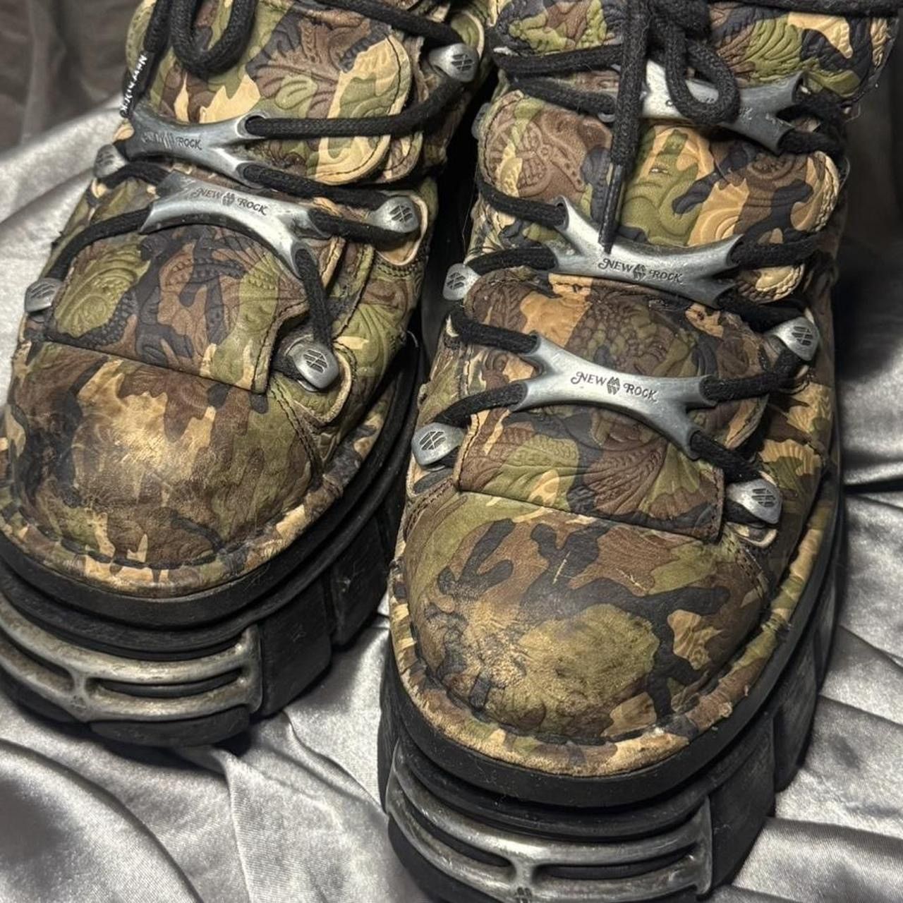 New Rock NEW ROCK CAMO FLOWER EMBOSSED BOOT Size US 11 / EU 44 - 6 Thumbnail
