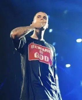 Vintage Manson 'Beware of God' Vintage T. Size US M / EU 48-50 / 2 - 3 Thumbnail