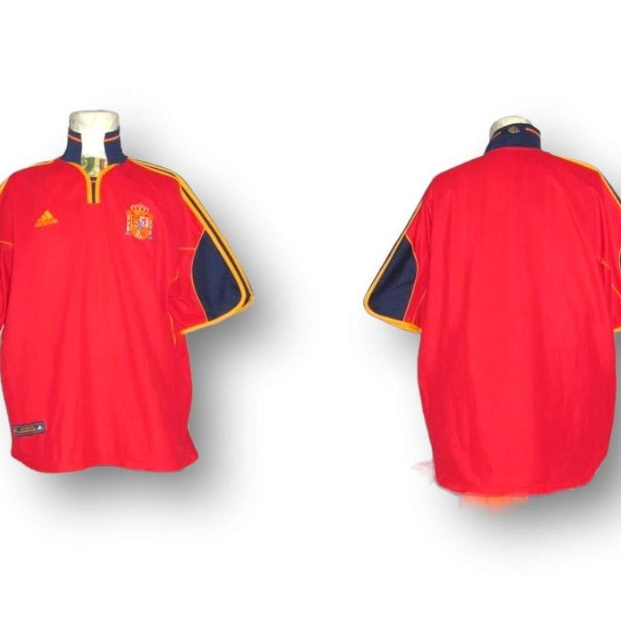 Adidas Spain 2000 2001 2002 Home Shirt Jersey international Size US L / EU 52-54 / 3 - 3 Thumbnail